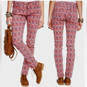 Roots Navajo Printed Aztec Vibe Skinny Jean Size  28